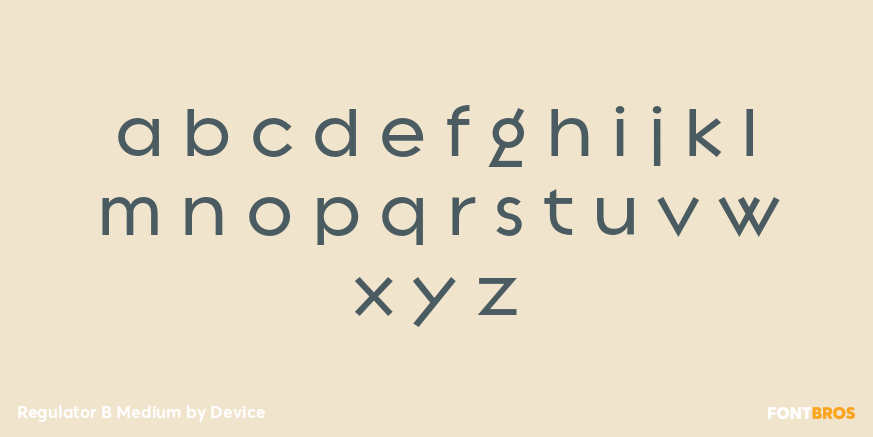 Regulator B Medium Font Poster #3