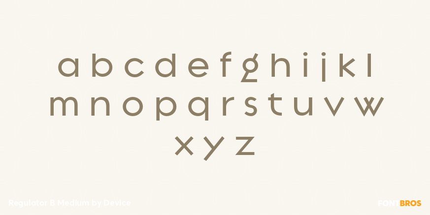 Regulator B Medium Font Poster #1