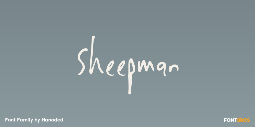 Sheepman Font Family by Hanoded | Font Bros