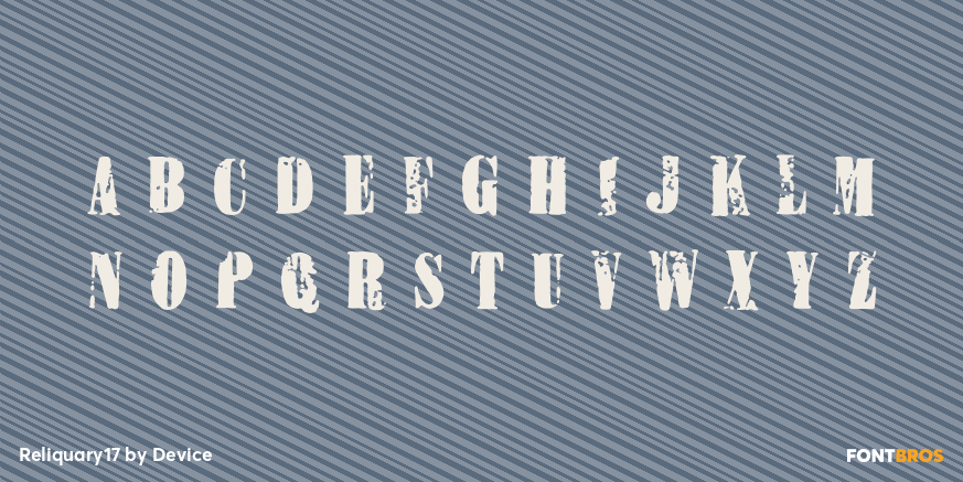 Reliquary17 Font Poster #2