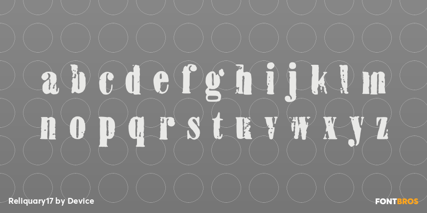 Reliquary17 Font Poster #1