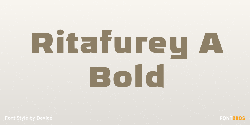 Ritafurey A Bold Font Poster #1
