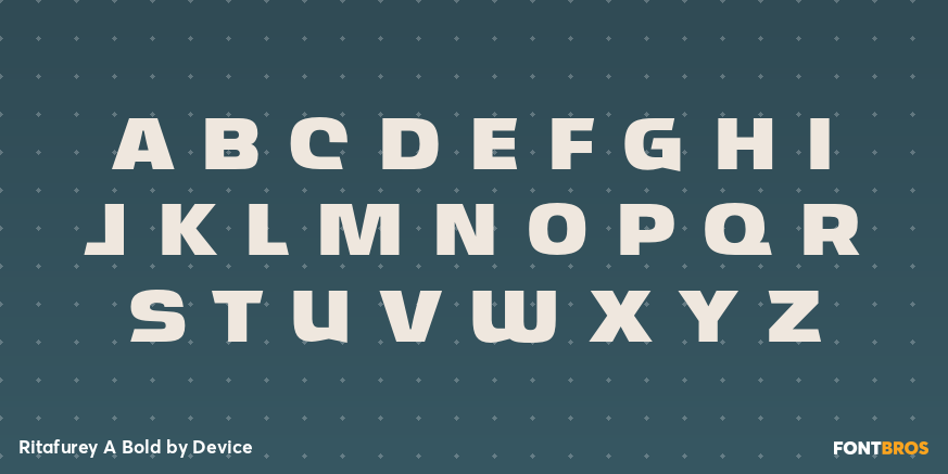 Ritafurey A Bold Font Poster #2