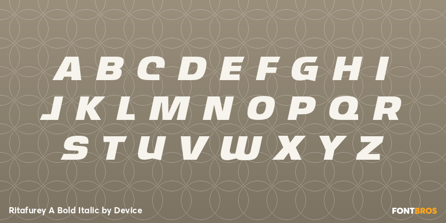 Ritafurey A Bold Italic Font Poster #1