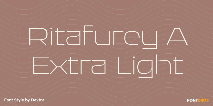 Ritafurey A Extra Light Font Poster #1