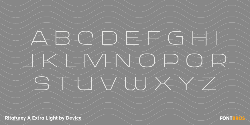 Ritafurey A Extra Light Font Poster #2