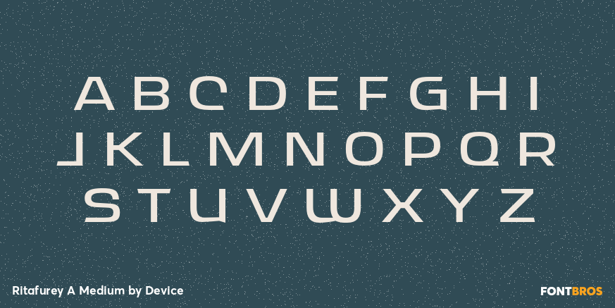 Ritafurey A Medium Font Poster #2