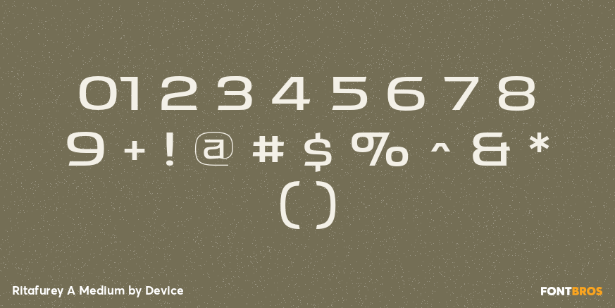 Ritafurey A Medium Font Poster #4