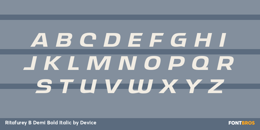 Ritafurey B Demi Bold Italic Font Poster #2