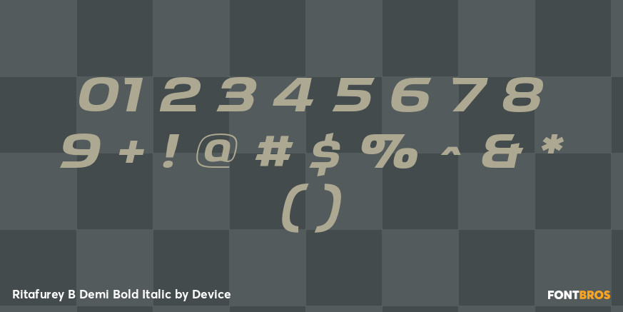 Ritafurey B Demi Bold Italic Font Poster #4