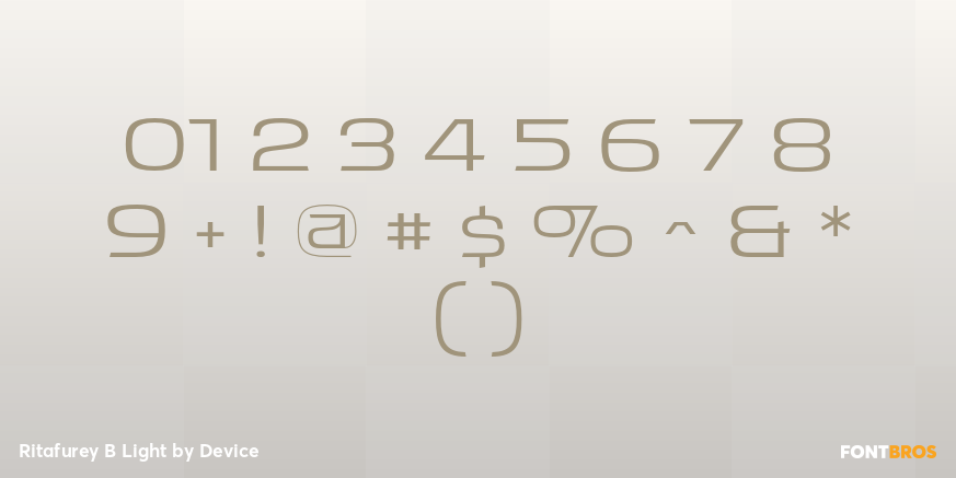 Ritafurey B Light Font Poster #4