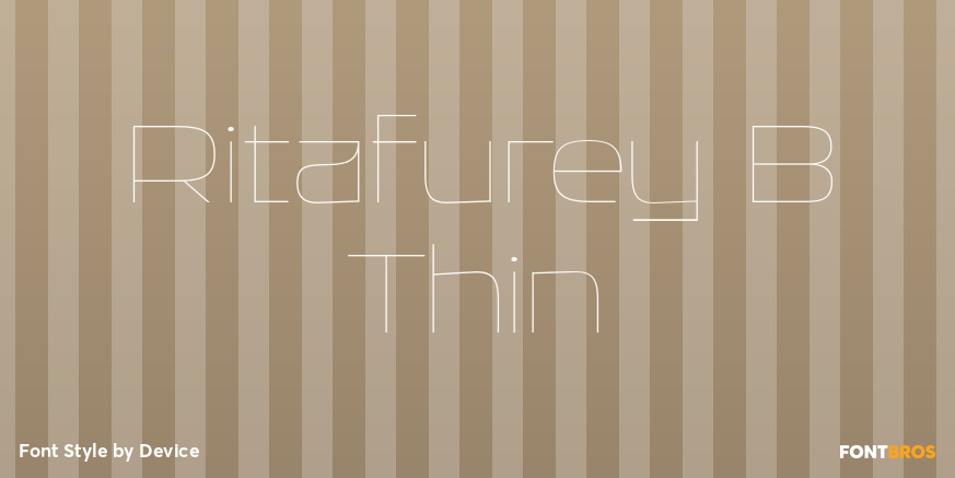 Ritafurey B Thin Font Poster #1