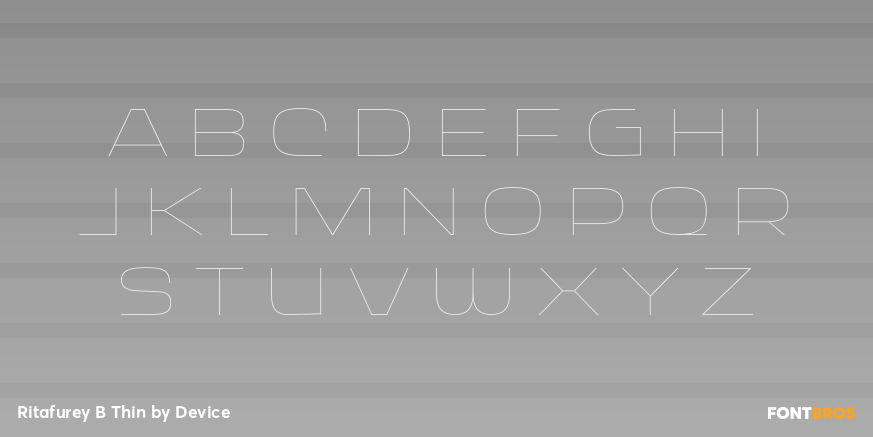 Ritafurey B Thin Font Poster #2