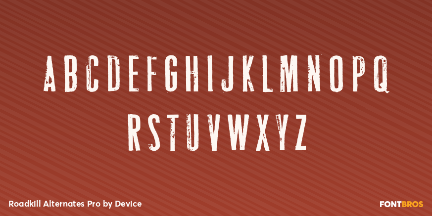 Roadkill Alternates Pro Font Poster #1