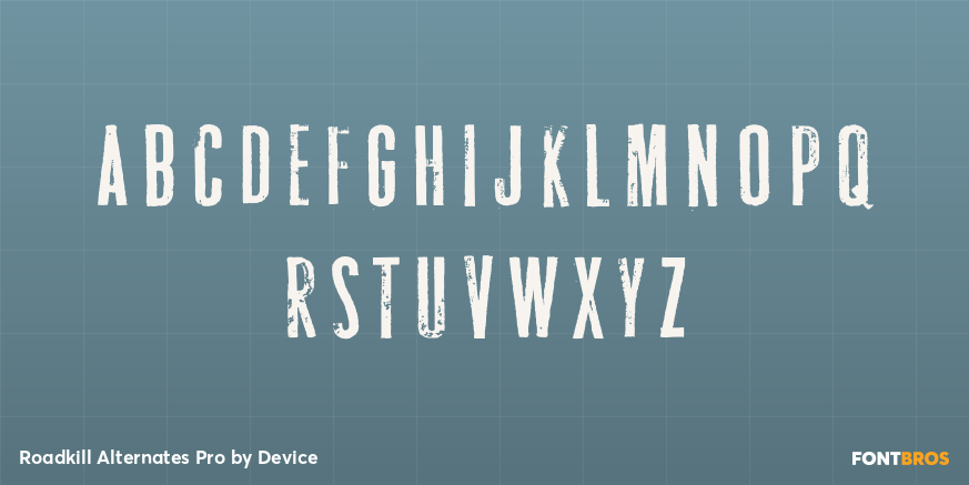 Roadkill Alternates Pro Font Poster #1