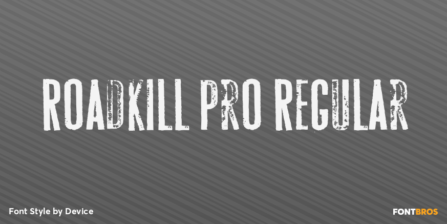 Roadkill Pro Regular Poster