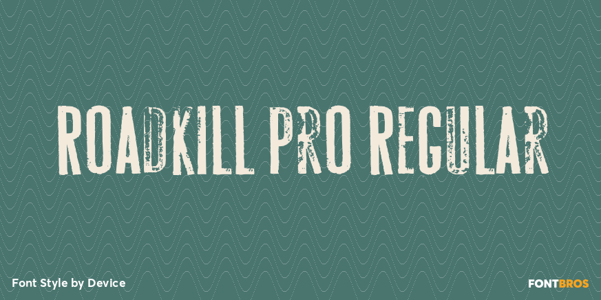 Roadkill Pro Regular Poster