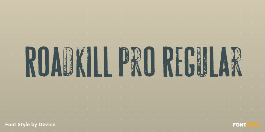 Roadkill Pro Regular Poster