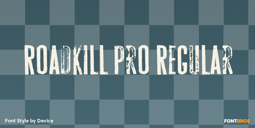 Roadkill Pro Regular Poster