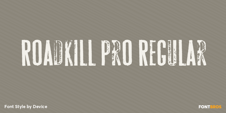 Roadkill Pro Regular Poster