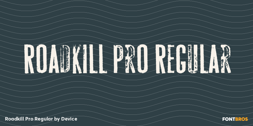 Roadkill Pro Regular Poster
