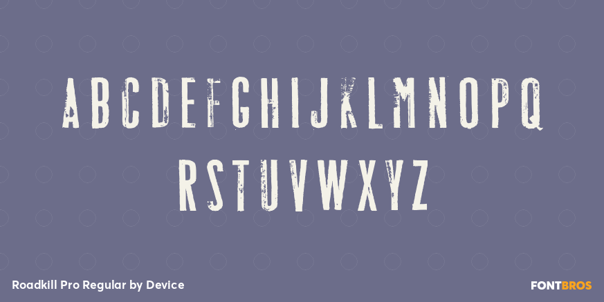 Roadkill Pro Regular Font Poster #2