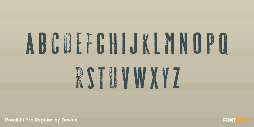 Roadkill Pro Regular Font Poster #3
