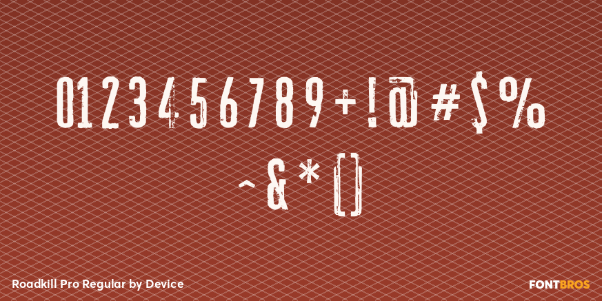 Roadkill Pro Regular Font Poster #4