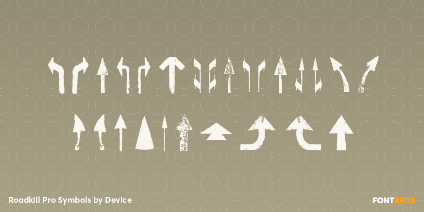 Roadkill Pro Symbols Font Poster #2