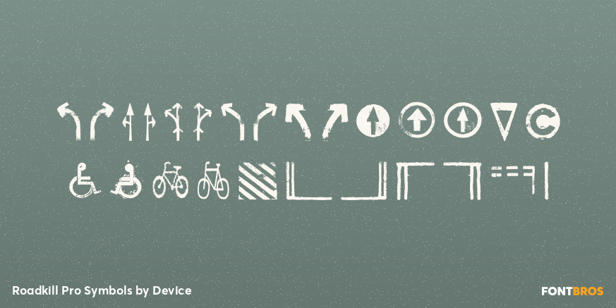 Roadkill Pro Symbols Font Poster #3