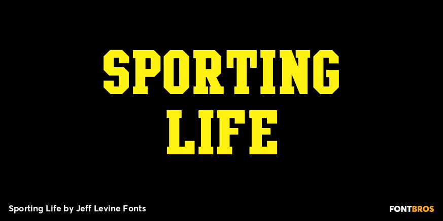 Sporting Life Font Poster #1