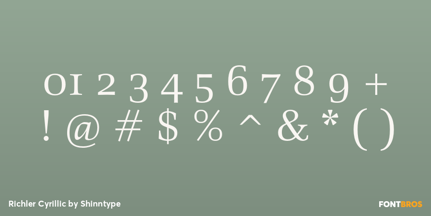 Richler Cyrillic Font Poster #1