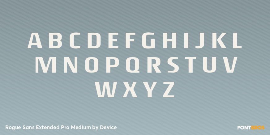 Rogue Sans Extended Pro Medium Font Poster #2