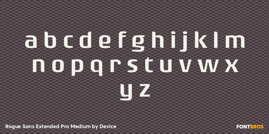 Rogue Sans Extended Pro Medium Font Poster #3
