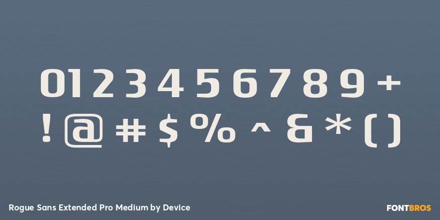 Rogue Sans Extended Pro Medium Font Poster #4