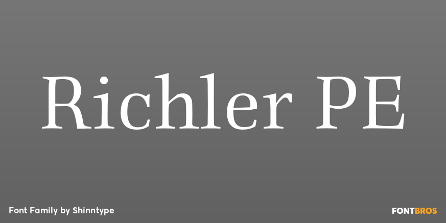Richler PE Font Poster #1
