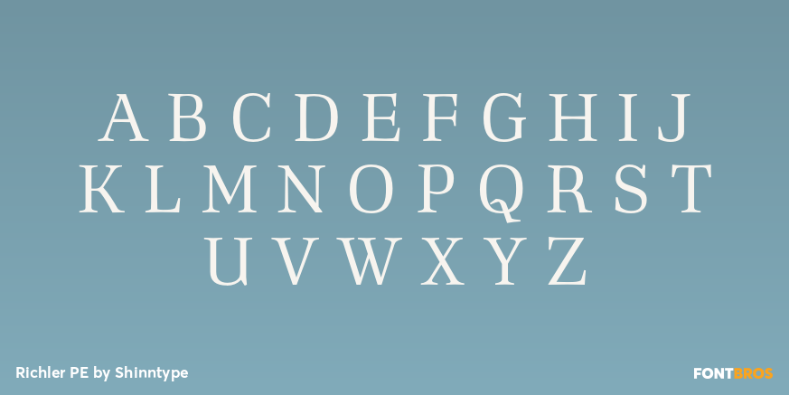 Richler PE Font Poster #2
