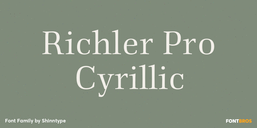 Richler Pro Cyrillic Poster