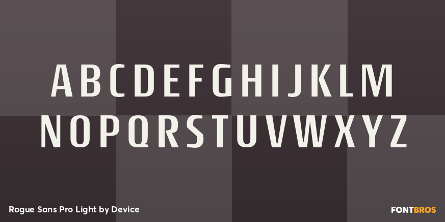 Rogue Sans Pro Light Font Poster #2