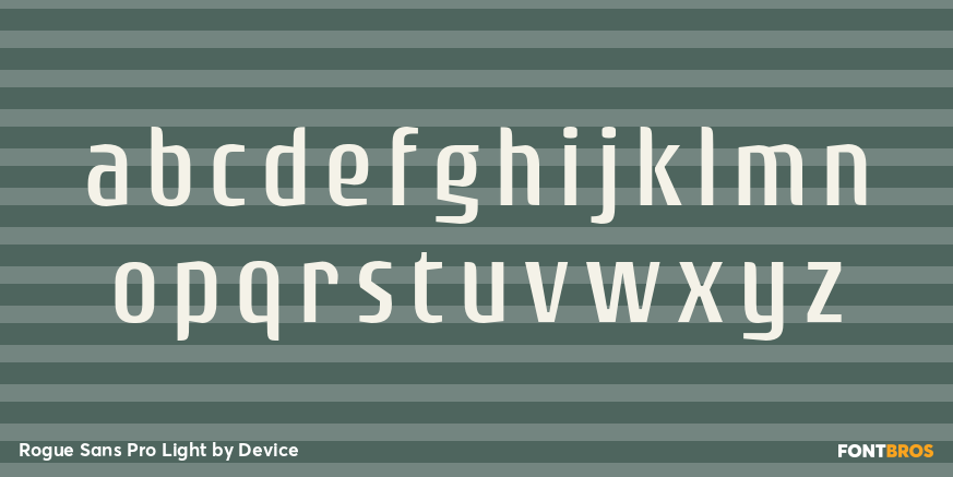 Rogue Sans Pro Light Font Poster #3