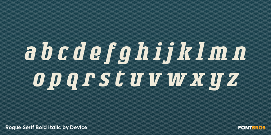 Rogue Serif Bold Italic Font Poster #3