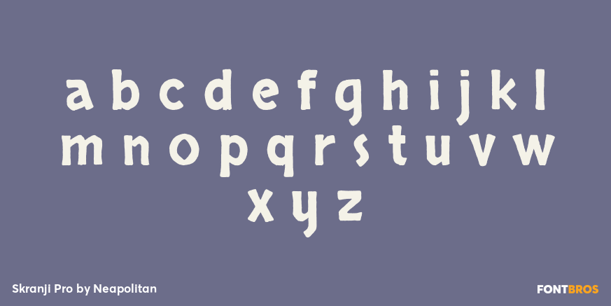 Skranji Pro Font Poster #3