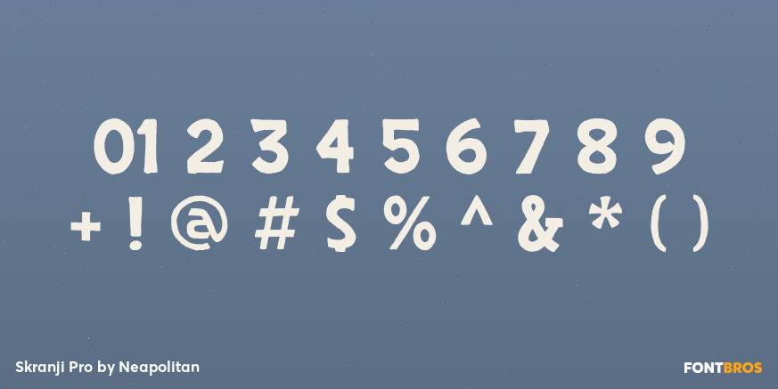 Skranji Pro Font Poster #4