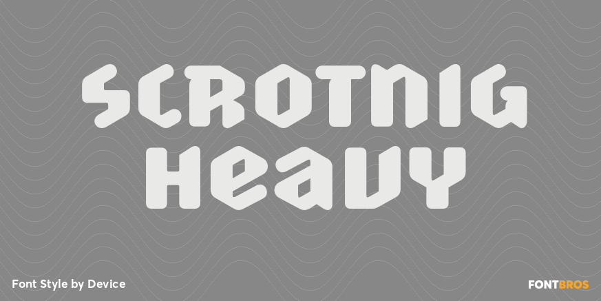 Scrotnig Heavy Font Poster #1