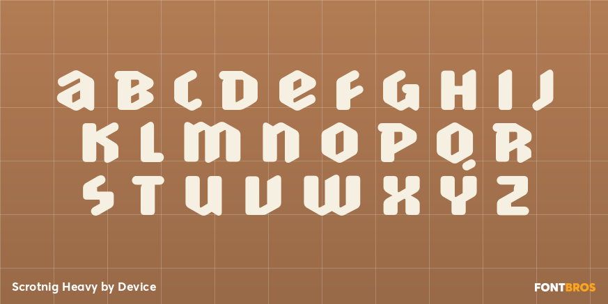 Scrotnig Heavy Font Poster #3
