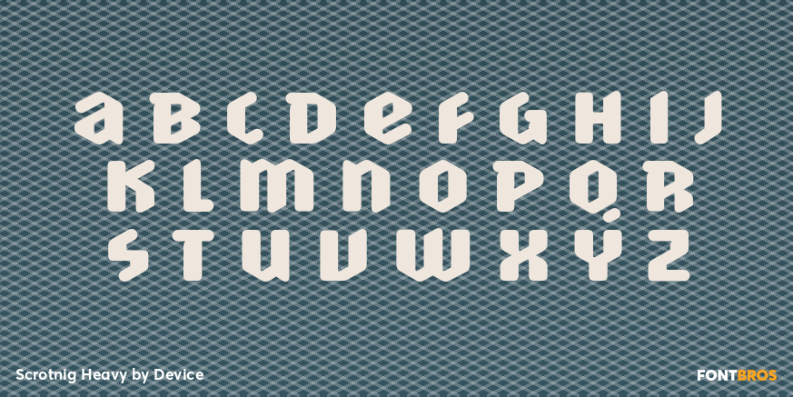 Scrotnig Heavy Font Poster #1