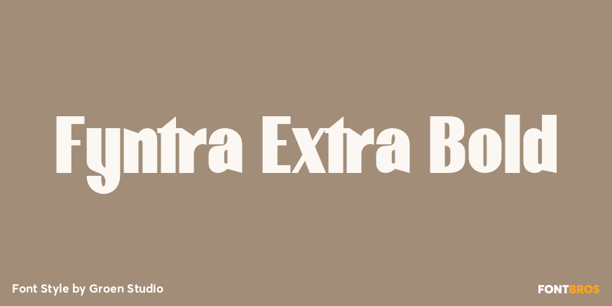 Fyntra Extra Bold Poster