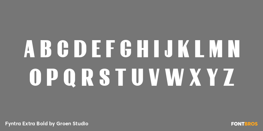 Fyntra Extra Bold Font Poster #2
