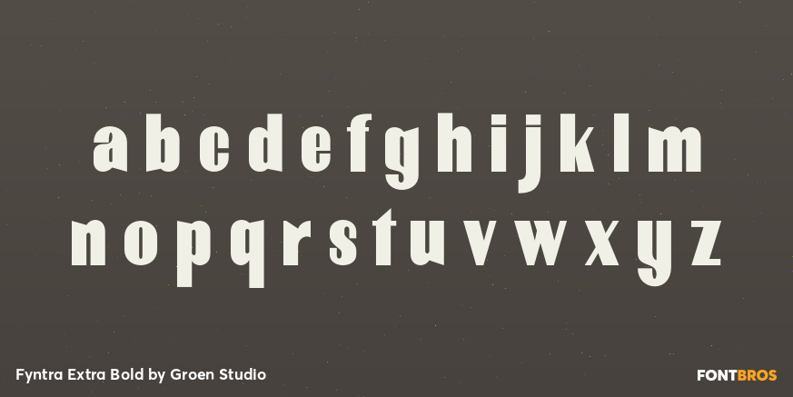 Fyntra Extra Bold Font Poster #3