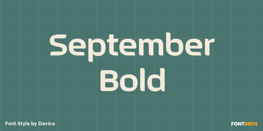 September Bold Font Poster #1